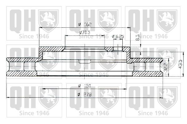 QUINTON HAZELL Тормозной диск BDC4797